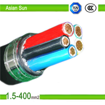 0.6/1kv Cable eléctrico de cobre Cu/XLPE PVC 300 mm 2 Cables eléctricos